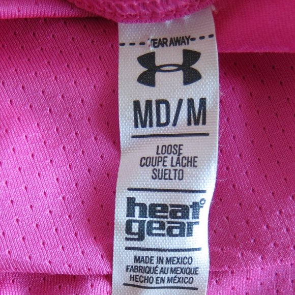 Under Armour Loose Fit Heat Gear Racerback Athletic Workout Tank Top Size Medium - Picture 6 of 7